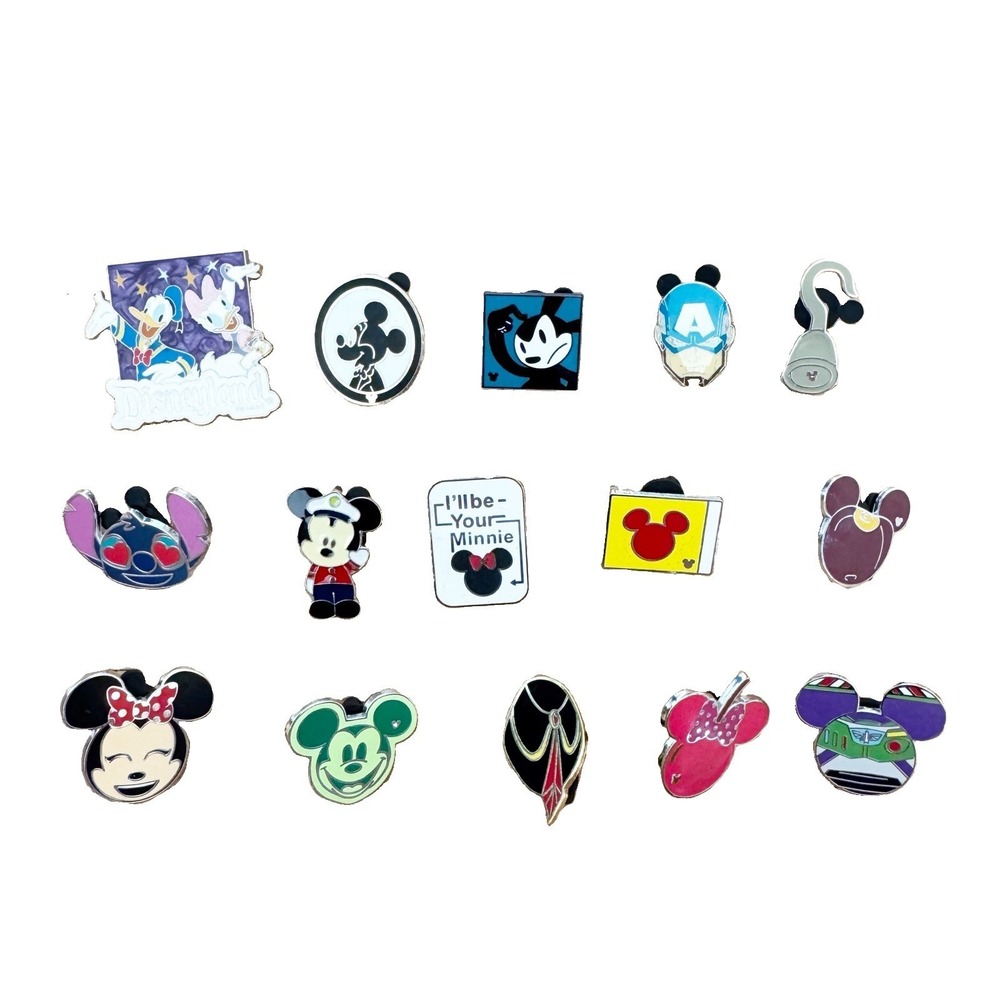 Disney Trading Pins 15 Lot Mickey Minnie